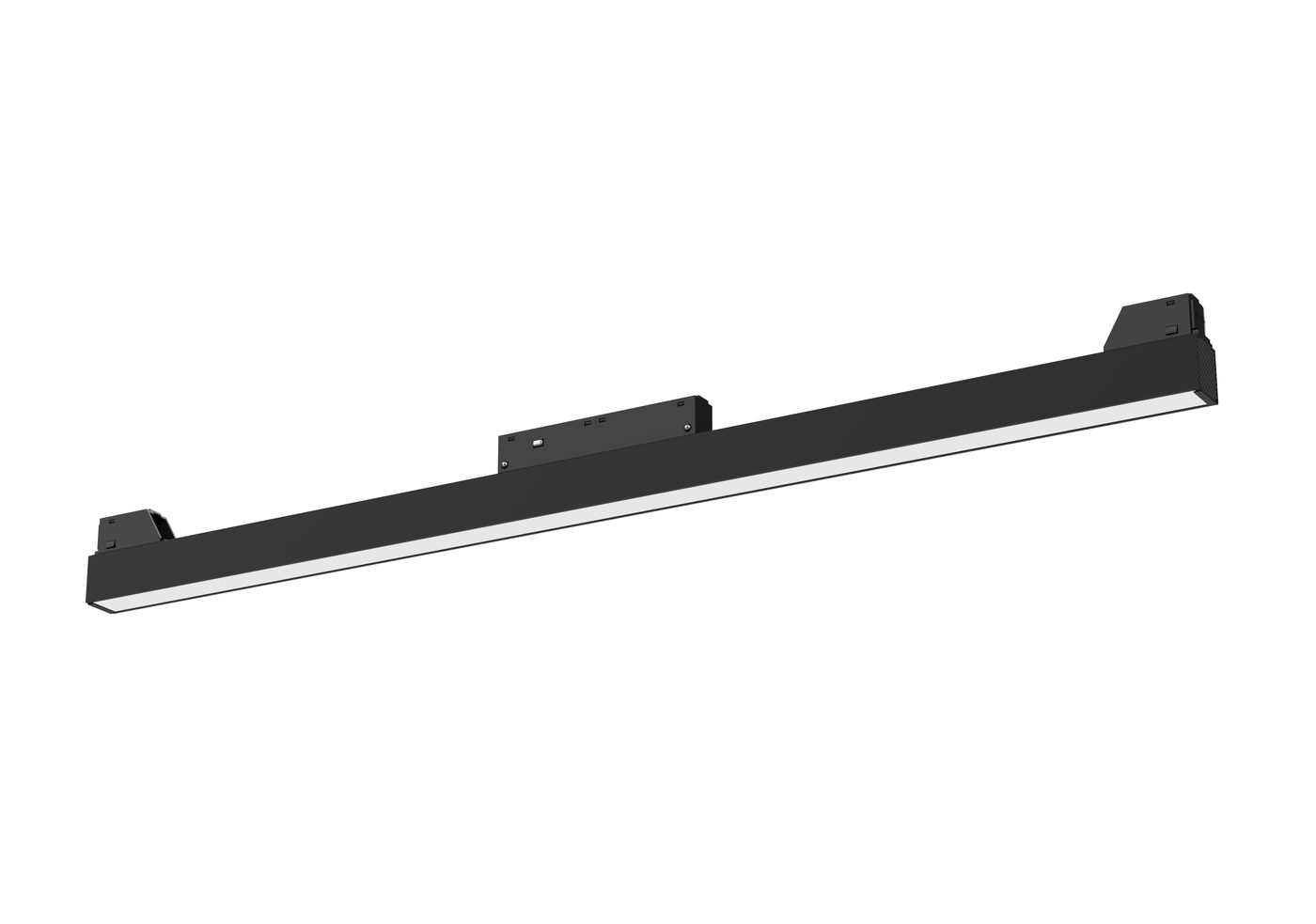DC48V magnetic floodlight module, 20 W, black finish
